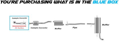 Front Catalytic Converter for 2015-2017 Chevrolet Equinox and GMC Terrain 2.4L
