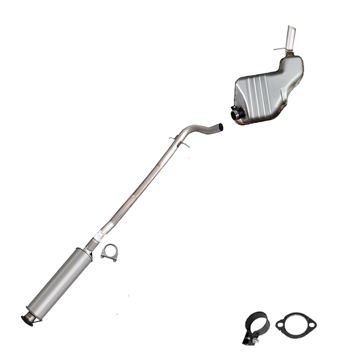 2001-2009 Volvo S60 2.4L Resonator and Muffler - For Turbo