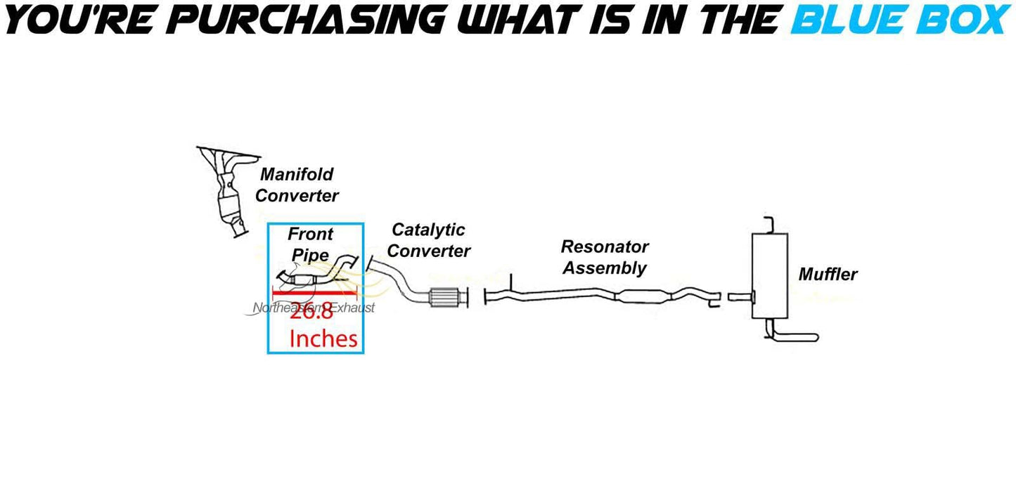 2008-2014 Nissan Rogue 2.5L Exhaust Pipe - Federal Emissions