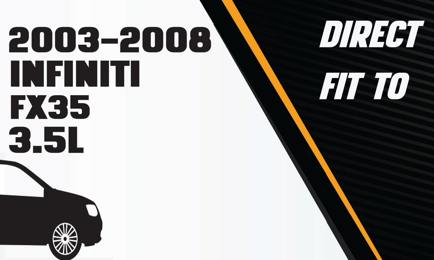 2003-2008 Infiniti FX35 3.5L Exhaust Y Pipe, Resonator & Muffler