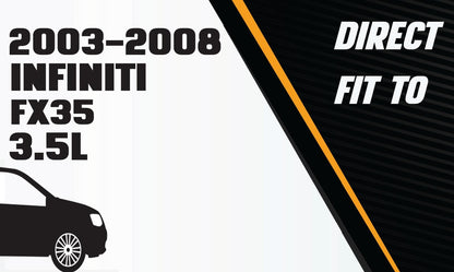 2003-2008 Infiniti FX35 3.5L Exhaust Y Pipe, Resonator & Muffler