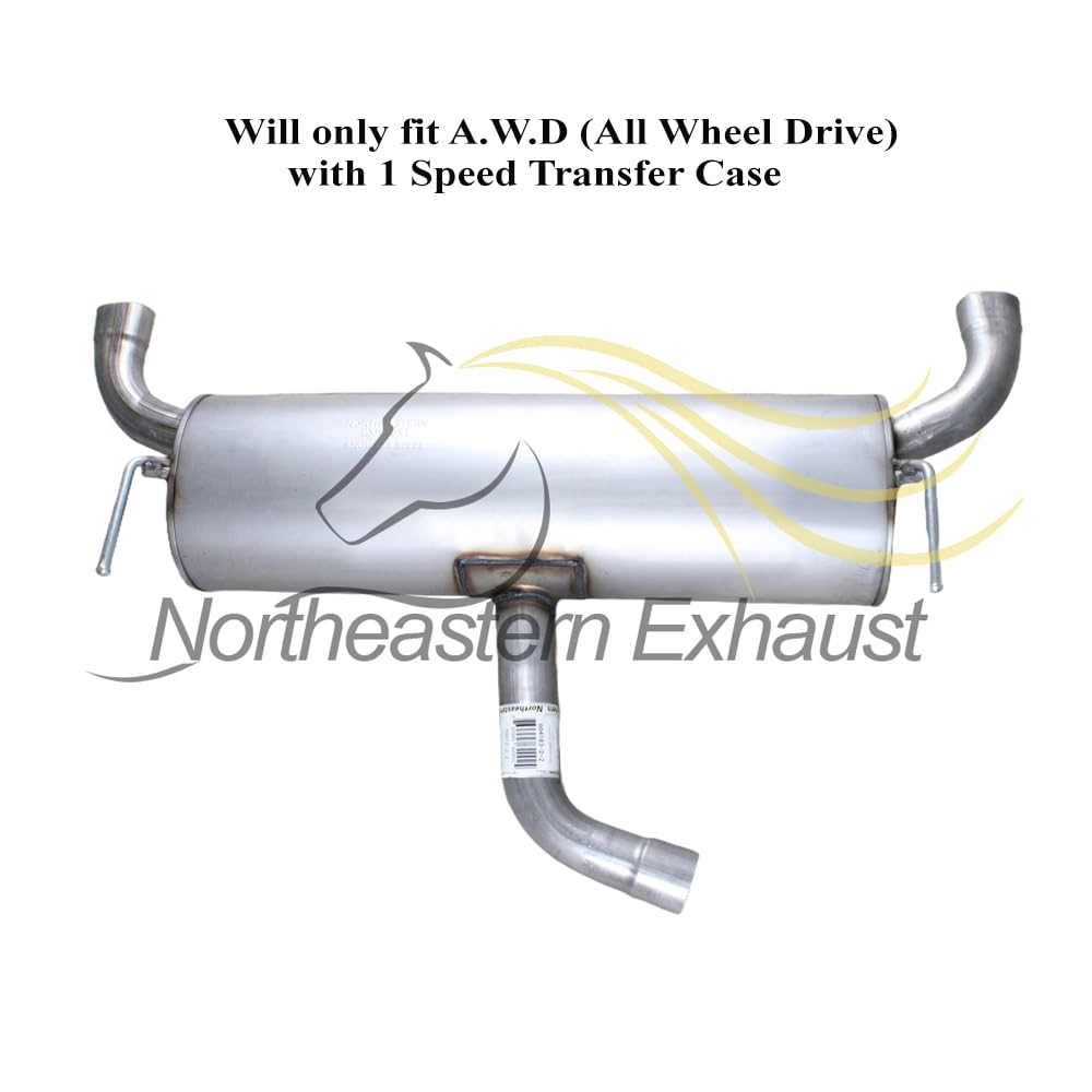 2016-2018 Jeep Cherokee 3.2L AWD Exhaust Rear Muffler