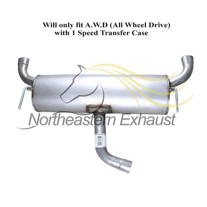 2016-2018 Jeep Cherokee 3.2L AWD Exhaust Rear Muffler
