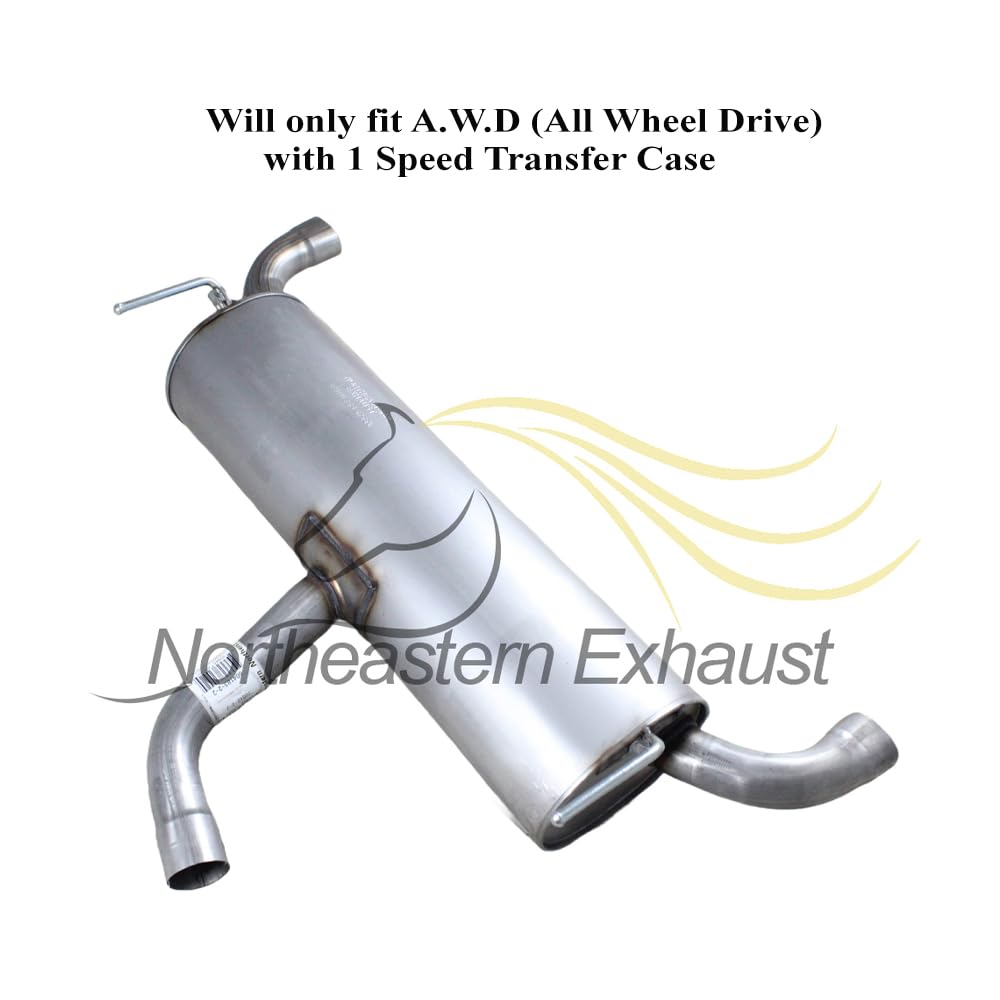 2016-2018 Jeep Cherokee 3.2L AWD Exhaust Rear Muffler