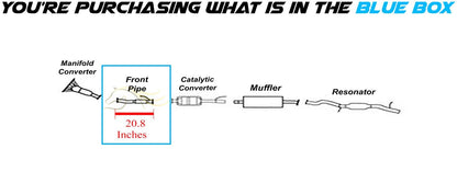 Exhaust Front Flex Pipe for 2005-2008 Ford Escape | 2005-2006 and 2008 Mazda Tribute | 2005-2007 Mercury Mariner 2.3L