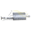 2012-2015 Honda Civic 1.8L Rear Exhaust Muffler