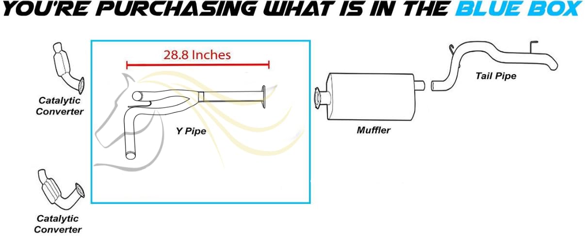 2005-2007 Jeep Liberty 3.7L Exhaust Front Y-Pipe