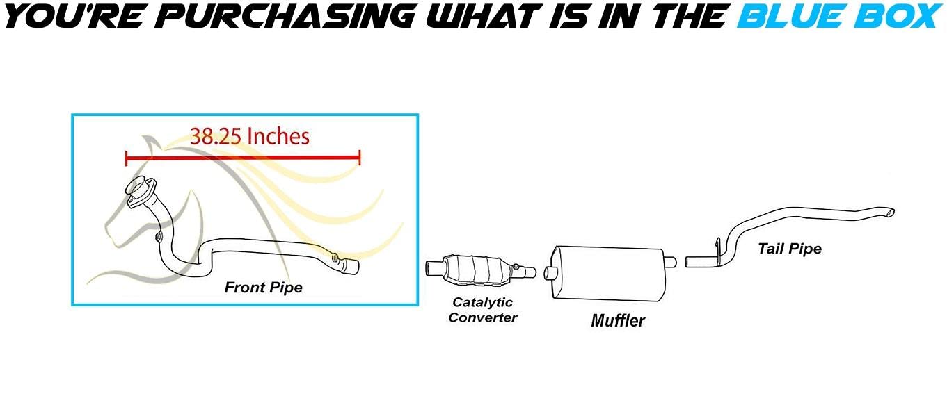 1996-1999 Jeep Cherokee 4.0L Exhaust Front Pipe