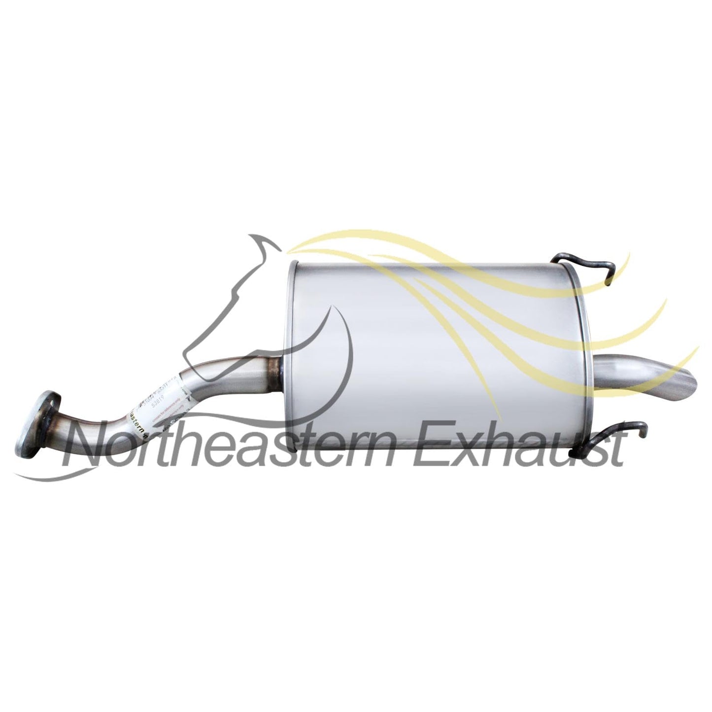 Northeastern Exhaust | Stainless Steel Direct Fit Rear Exhaust Muffler Compatible for Honda Fit 2007-2008 1.5L | Free Gasket and Bolts & Nuts Included | Automotive Replacement Part