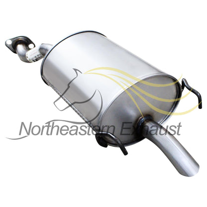 Northeastern Exhaust | Stainless Steel Direct Fit Rear Exhaust Muffler Compatible for Honda Fit 2007-2008 1.5L | Free Gasket and Bolts & Nuts Included | Automotive Replacement Part