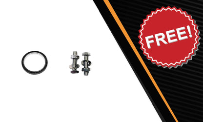 Northeastern Exhaust | Stainless Steel Direct Fit Rear Exhaust Muffler Compatible for Honda Fit 2007-2008 1.5L | Free Gasket and Bolts & Nuts Included | Automotive Replacement Part