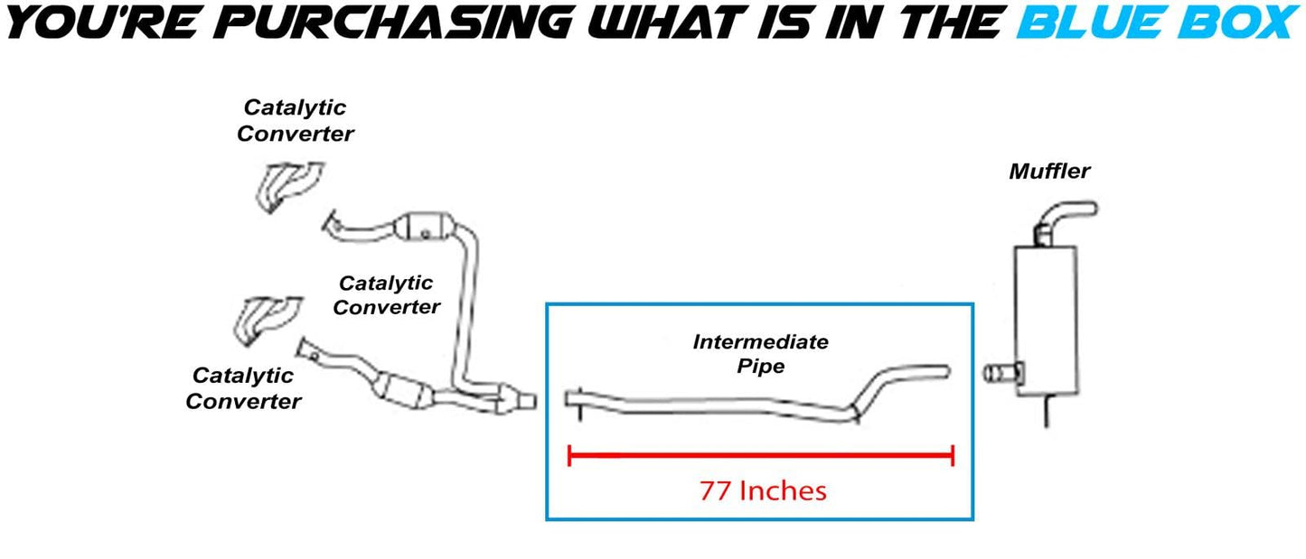 2007-2011 Jeep Wrangler 3.8L 4-Door Exhaust Intermediate Pipe