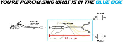 2007-2009 Nissan Altima 3.5L Exhaust Resonator Pipe Assembly