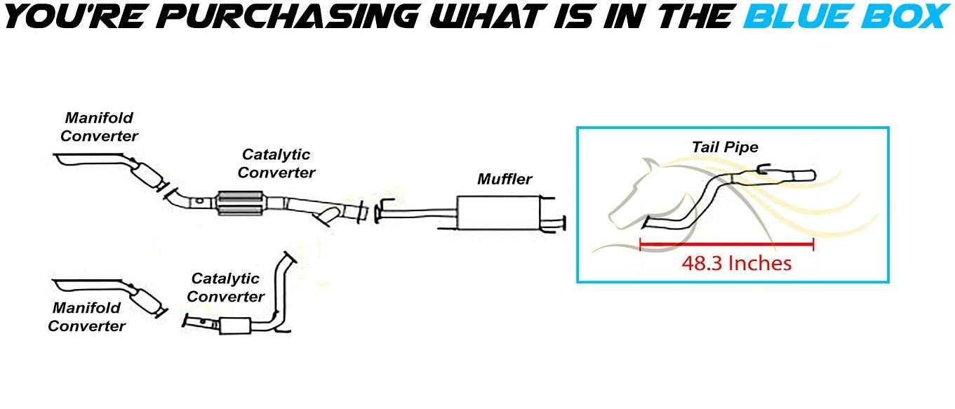 2003-2009 Toyota 4Runner and Lexus GX470 4.7L Exhaust Resonator Tail Pipe