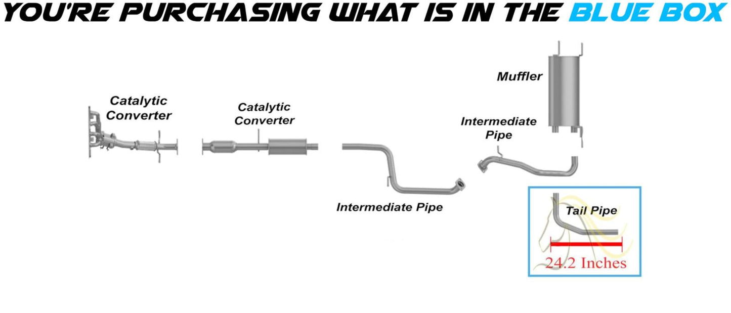 2010-2013 Mazda 3 2.0L 2.5L Exhaust Tail Pipe - For Sedan Only