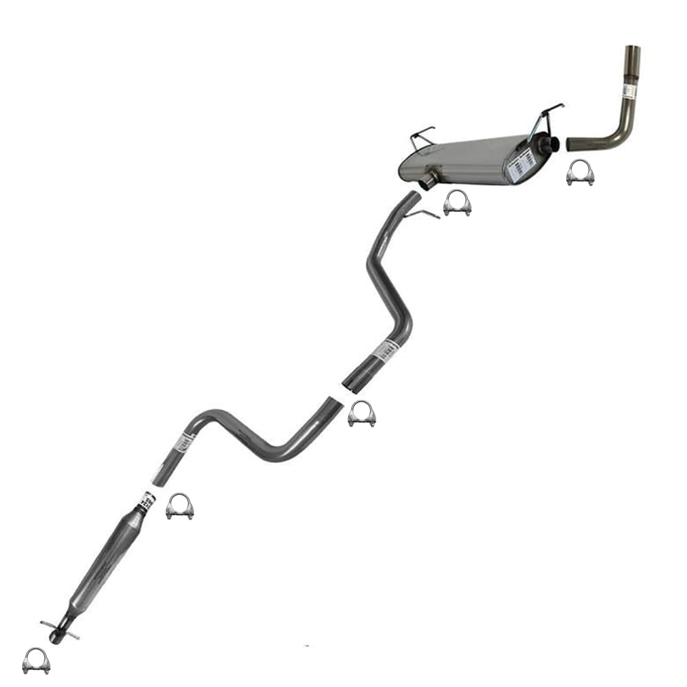 2008-2009 Pontiac G6 2.4L Exhaust Resonator, Intermediate Pipe, Muffler and Tail Pipe