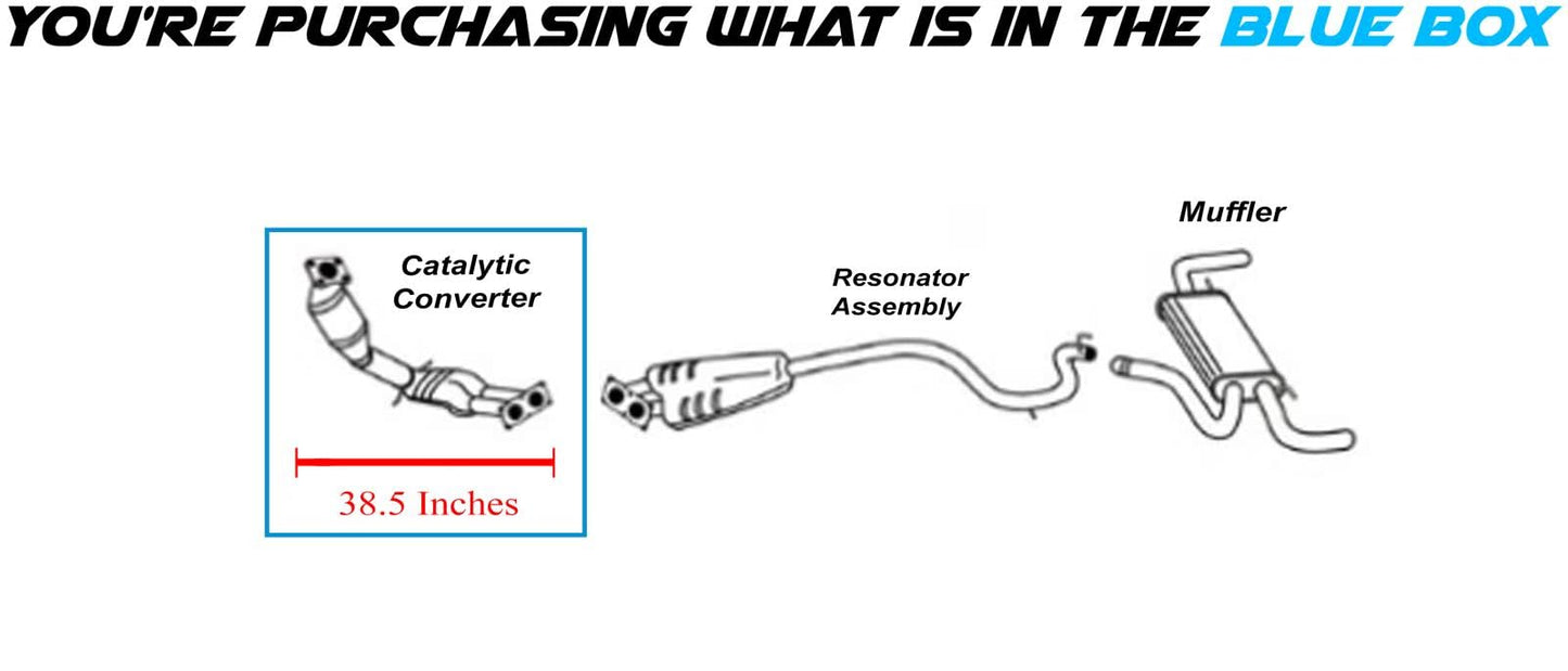Front Catalytic Converter for 2011-2016 Volvo S60 | 2008-2015 S80 | 2010-2016 XC60 | 2009-2015 XC70 | 3.0L
