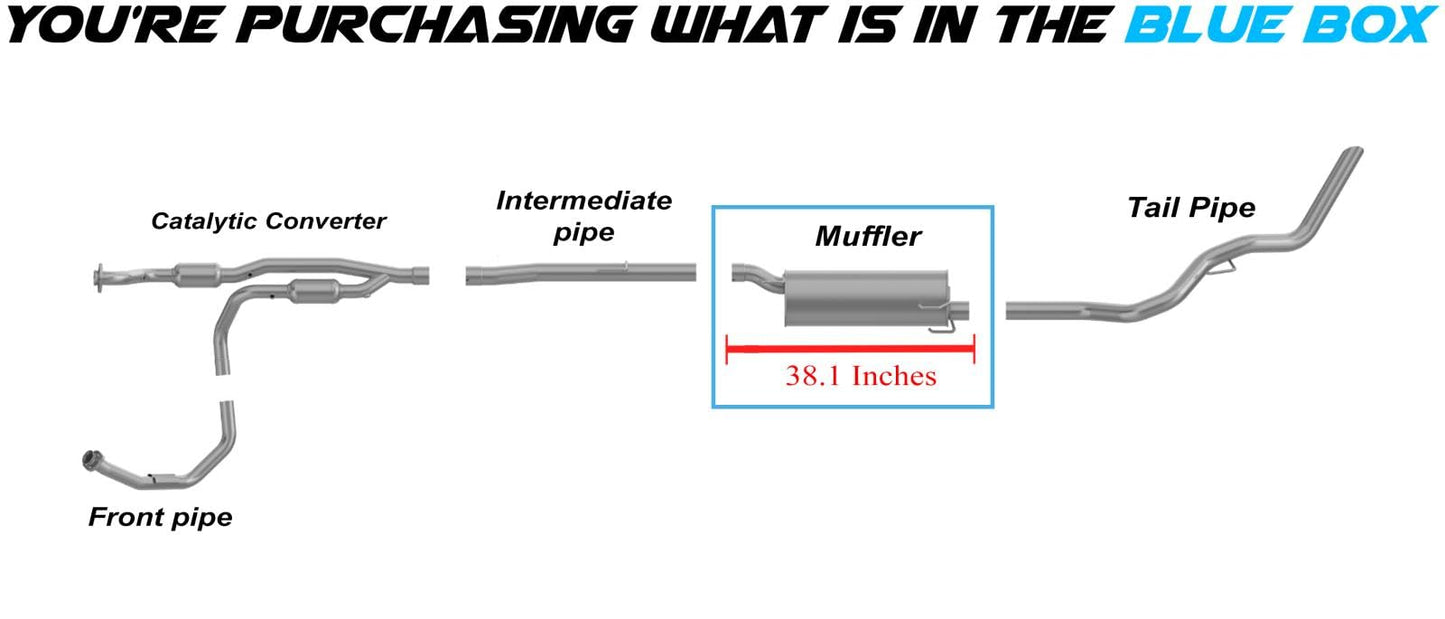 Exhaust Muffler for 2012 RAM 1500 | 2011-2012 RAM 2500 | 5.7L