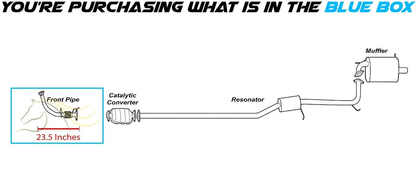1998-2002 Honda Accord 2.3L Front Exhaust Flex Pipe