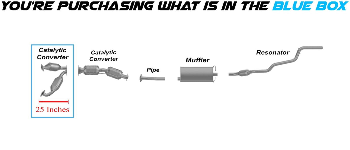 Front Catalytic Converter for 2001-2002 Mazda B4000 | 2000-2001 Mercury Mountaineer | 4.0L