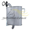 2010-2015 Subaru Outback 3.6L Exhaust Muffler - Passenger-Side