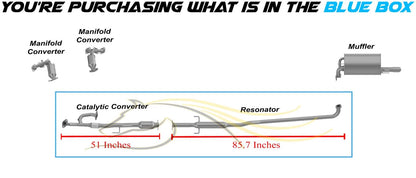 Rear Catalytic and Resonator Pipe for 2002-2006 Toyota Camry | 2002-2003 Lexus ES300 | 3.0L