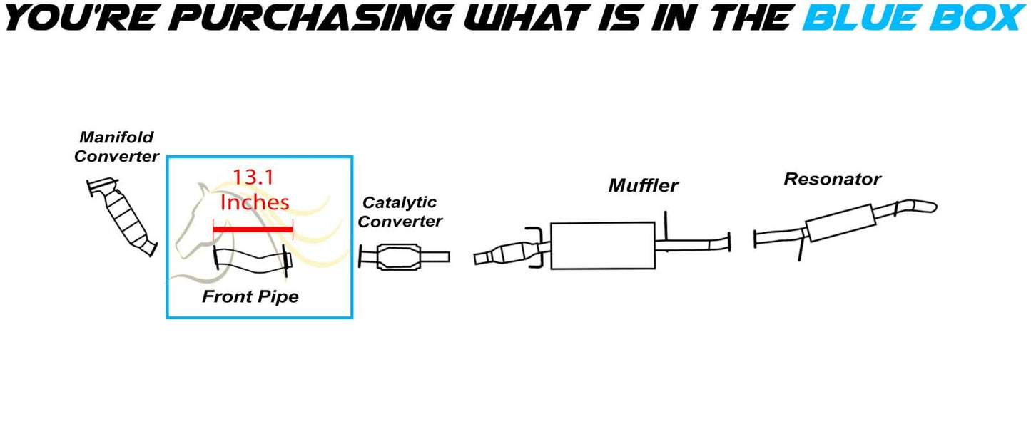 Exhaust Pipe for 2009-2012 Ford Escape | 2009-2011 Mazda Tribute and Mercury Mariner | 2.5L