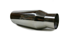Universal Rolled Edge Angle Cut Exhaust Tip (2.5" Inlet, 4" Outlet, 18" Length)