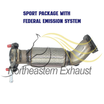 Front Exhaust Flex Pipe for 2011-2014 Hyundai Sonata 2.4L | 2013-2015 Kia Optima 2.0L | Federal Emissions System