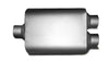 1987-2004 Dodge Ram 1500 and 2500 Dual 2.5'' Mandrel-Bent Pipe with Angle Cut Tips and 2.5" Center Diameter Dual Chamber Muffler Exhaust Kit