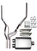 1987–2002 GMC Sierra/C/K 1500 and 2500 Dual 2.5'' Mandrel-Bent Pipe with Angle Cut Tips and 2.5" Center Diameter Dual Chamber Muffler Exhaust Kit