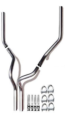 1987-2004 Dodge Ram 1500 and 2500 Dual 2.5'' Mandrel-Bent Exhaust Pipe Kit for Gas Models