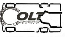 1987-2002 GMC Sierra/C/K 1500 and 2500 Dual 2.5'' Mandrel-Bent Exhaust Pipe Kit for Gas Models