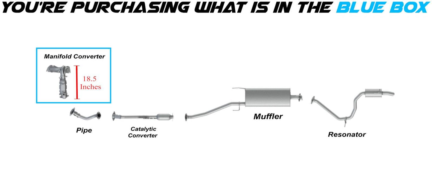 Exhaust Manifold Catalytic Converter for 2019–2022 Toyota RAV4 | 2021 RAV4 Prime | 2021–2022 Sienna | 2021–2023 Venza 2.5L