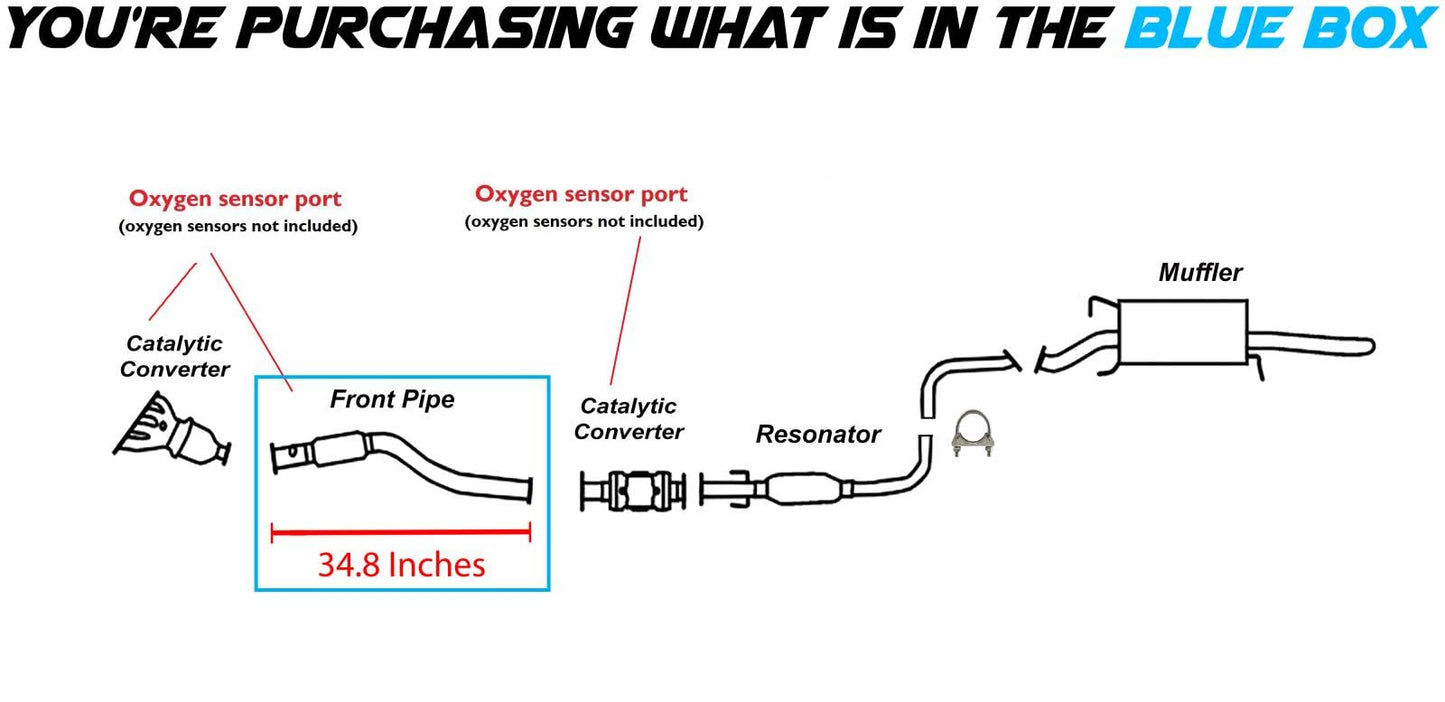 Front Exhaust Pipe for 2009-2011 Chevrolet Aveo/Aveo5 | 2009 Pontiac G3 1.6L