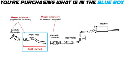 Front Exhaust Pipe for 2009-2011 Chevrolet Aveo/Aveo5 | 2009 Pontiac G3 1.6L