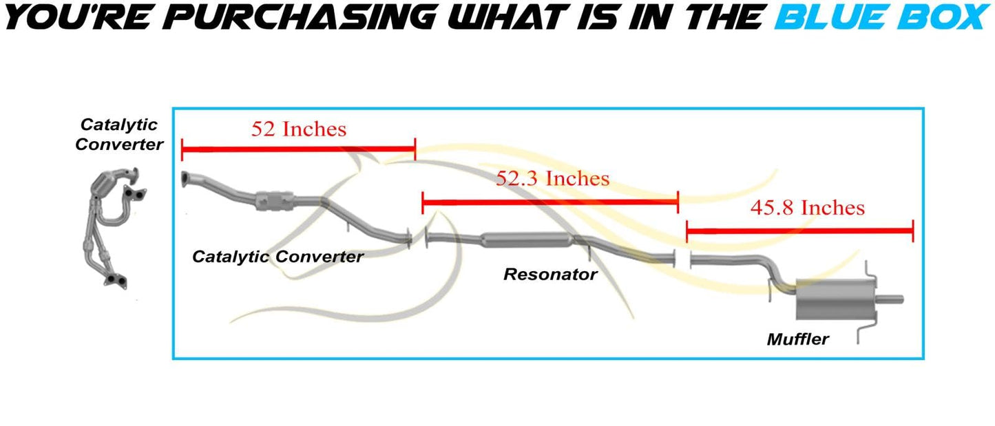 2006-2007 Subaru Impreza 2.5L Catalytic, Resonator and Muffler Exhaust