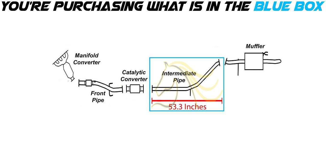 2006-2009 Hyundai Accent 1.6L Exhaust Pipe