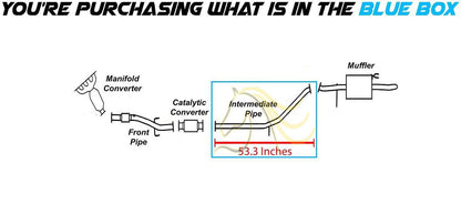 2006-2009 Hyundai Accent 1.6L Exhaust Pipe