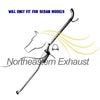 2003-2005 Honda Accord 2.4L Exhaust Resonator Pipe & Muffler - SEDAN