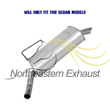 2003-2005 Honda Accord 2.4L Exhaust Resonator Pipe & Muffler - SEDAN
