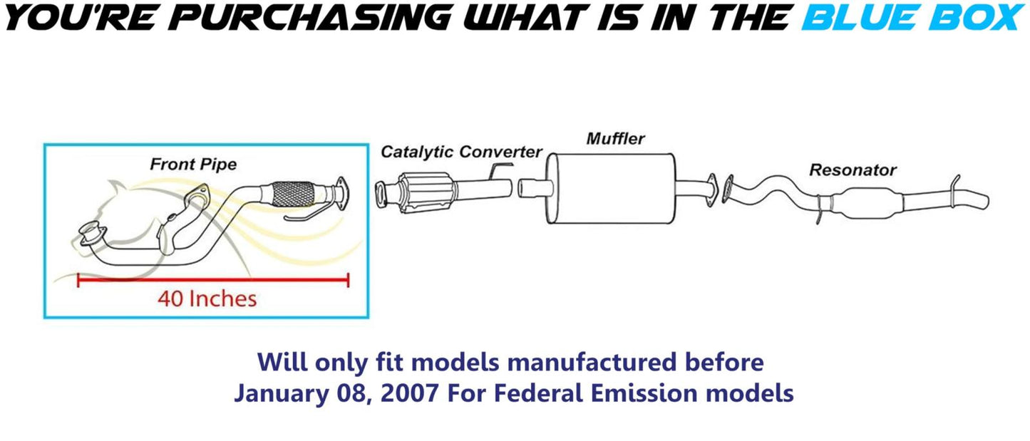 2001-2007 Ford Escape 3.0L Exhaust Front Flex Pipe