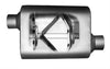 Colt Exhaust | Single Chamber 3"ID Offset Inlet & Offset Outlet