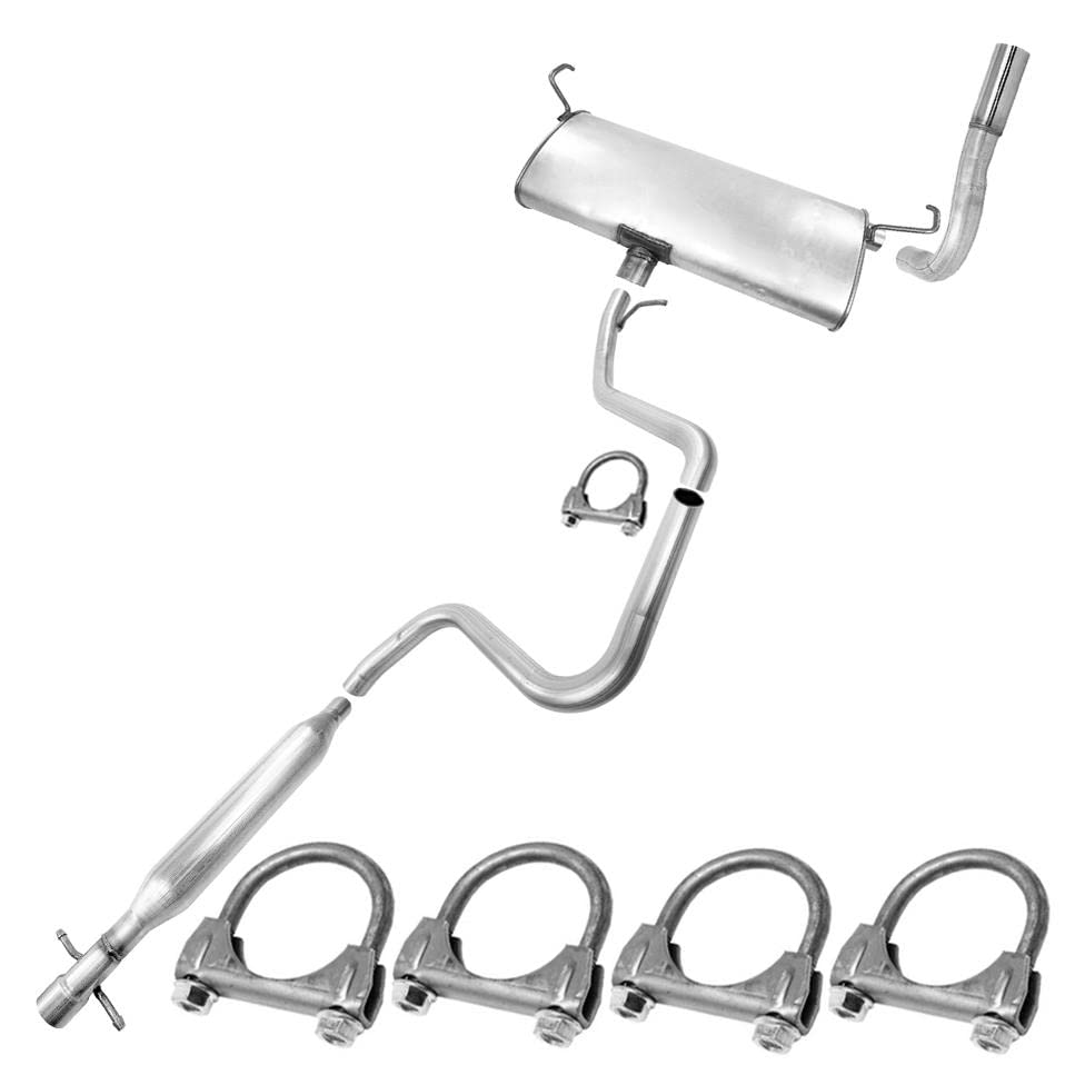 Stainless Steel Resonator, Tail Pipe, Muffler Exhaust System fits Pontiac G6 2008-2010 3.5L