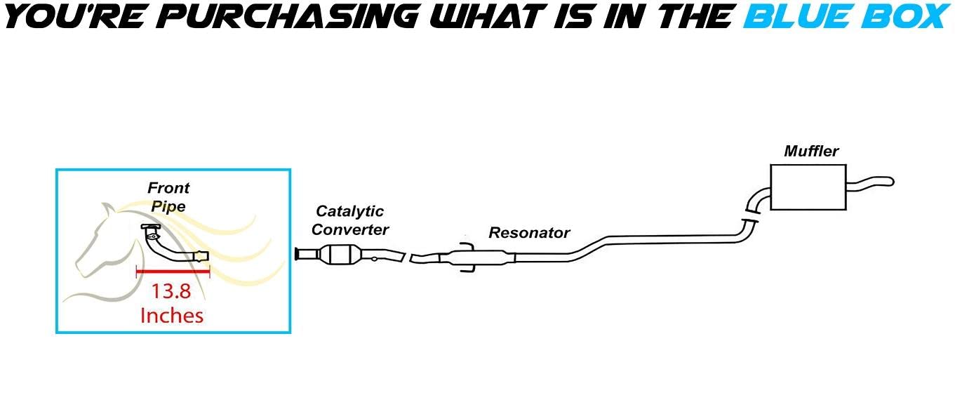 Exhaust Pipe for 1998-2002 Toyota Corolla and Chevrolet Prizm 1.8L