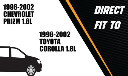 Exhaust Pipe for 1998-2002 Toyota Corolla and Chevrolet Prizm 1.8L