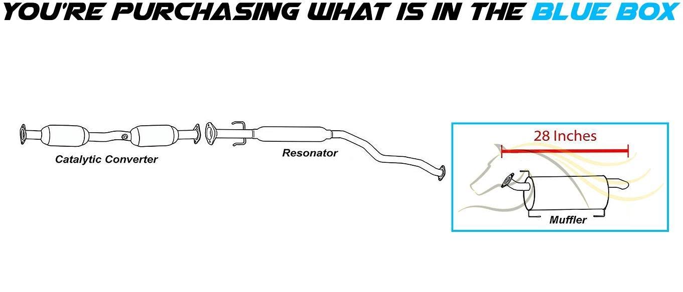 2007-2012 Nissan Versa 1.8L Exhaust Muffler - For Hatchback