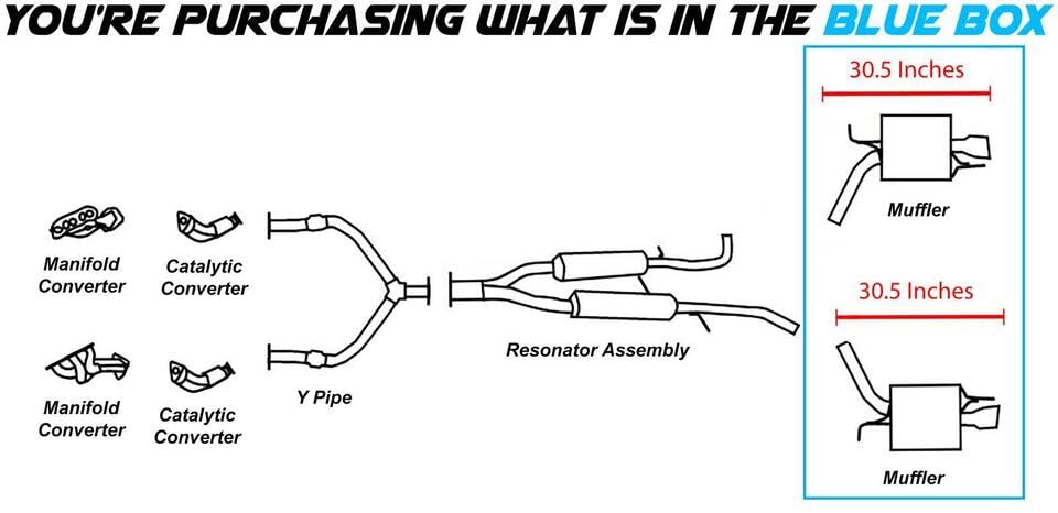 2009-2011 Infiniti G37 3.7L Sedan Pair of Mufflers Exhaust System Kit