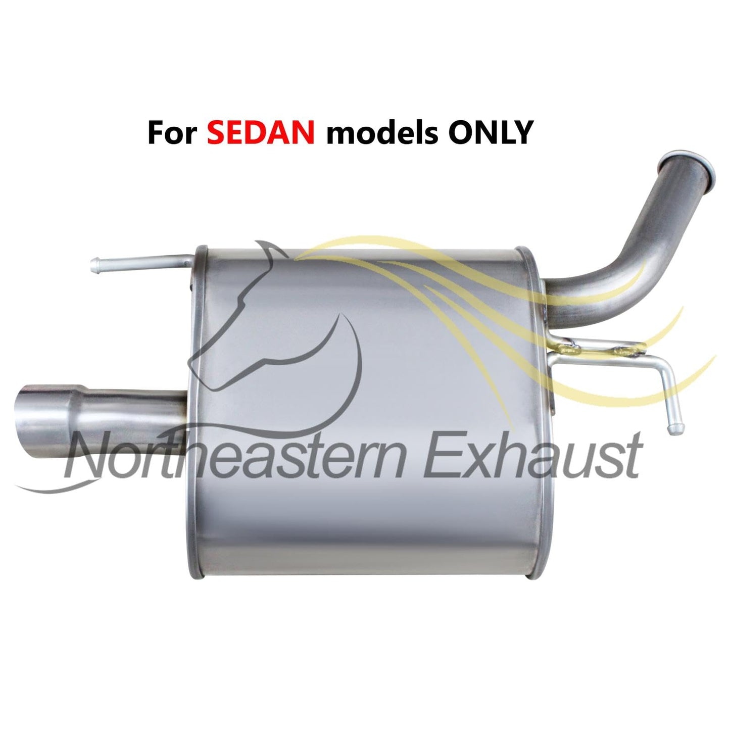 2009-2011 Infiniti G37 3.7L Sedan Pair of Mufflers Exhaust System Kit
