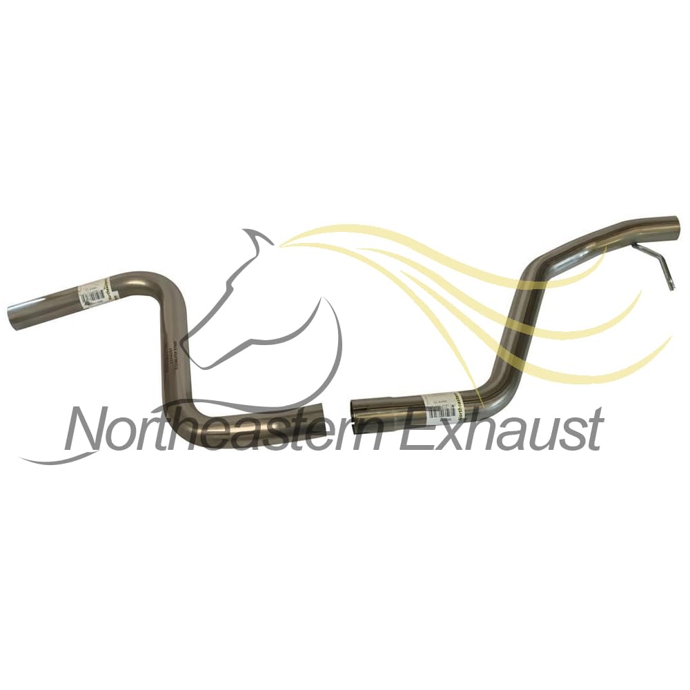 Northeastern Exhaust | Stainless Steel Resonator, Intermediate Pipe, Muffler, Tail Pipe Exhaust System Kit Compatible for Pontiac G6 2008-2010 3.5L | Saturn Aura 2008 3.5L | Free Clamps included
